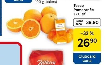 Pomeranče Tesco