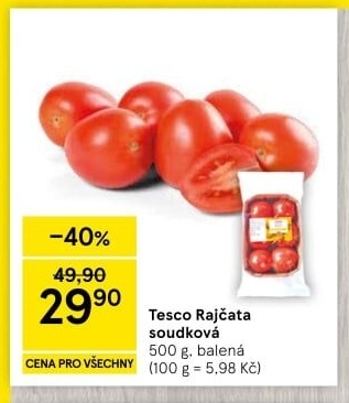 Rajčata soudková Tesco