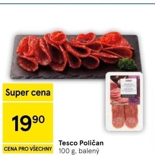 Salám Poličan Tesco