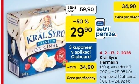 Sýr Hermelín Král sýrů