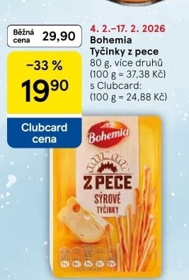 Tyčinky Z pece Bohemia Chips