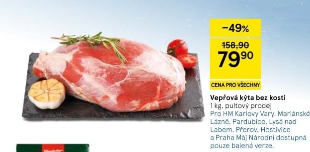 Vepřová kýta bez kosti