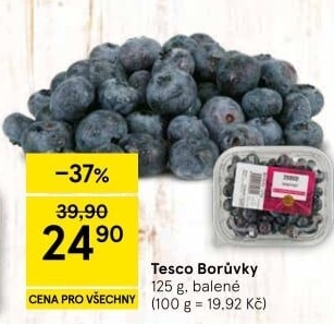 Borůvky Tesco