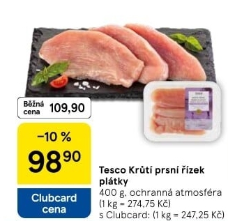 Krůtí prsní řízky Tesco