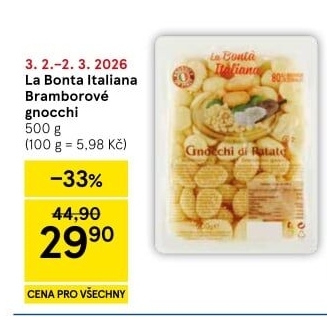 Noky bramborové La Bonta Italiana