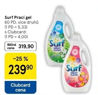 Prací gel Surf