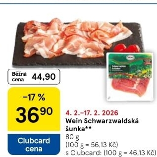 Šunka schwarzwaldská Wein