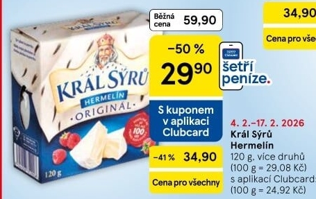Sýr Hermelín Král sýrů