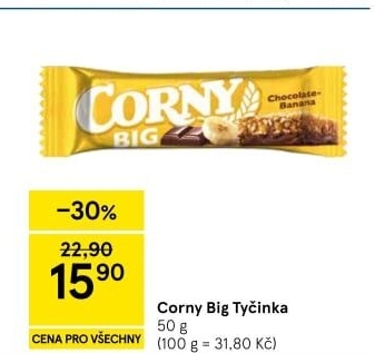 Tyčinka cereální BIG Corny