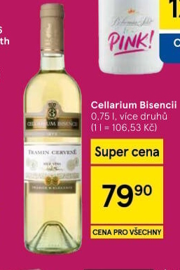 Vína Cellarium Bisencii Zámecké vinařství Bzenec