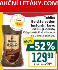 Instantní káva Tchibo Gold Selection