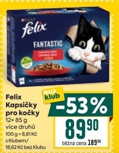 Kapsičky pro kočky Felix Purina