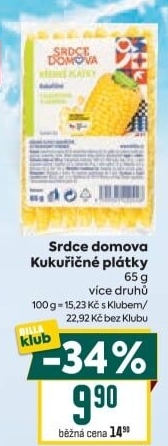 Kukuřičné plátky Srdce Domova