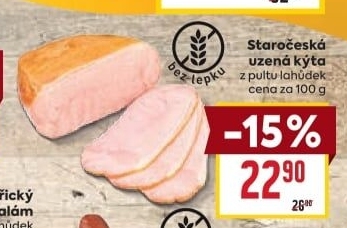 Staročeská kýta uzená