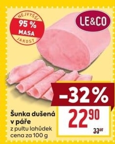 Šunka dušená nejvyšší jakosti LE&amp