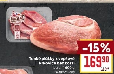 Vepřová krkovice bez kosti Vocílka