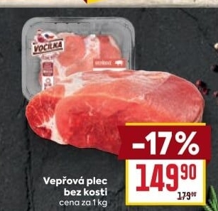 Vepřová plec bez kosti Vocílka