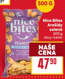 Pražené arašídy Nice Bites