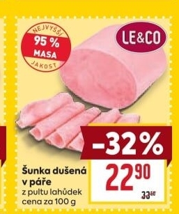 Šunka dušená nejvyšší jakosti LE&amp