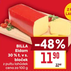 Sýr Eidam 30% Billa