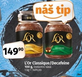 Instantní kávy Classique L'