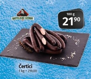 Párky Čertíci Kostelecké uzeniny