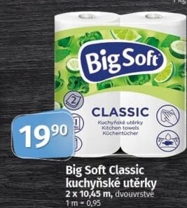 Utěrky kuchyňské 2vrstvé Classic Big Soft