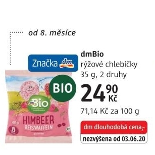 Rýžové chlebíčky mini dm Bio