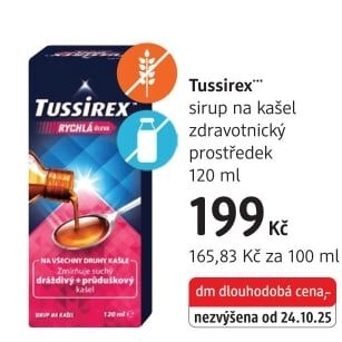 Sirup proti kašli Tussirex