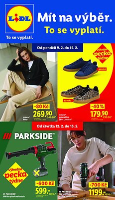 akční leták Lidl 9.2.2026-15.2.2026