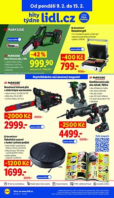 akční leták Lidl 9.2.2026-15.2.2026