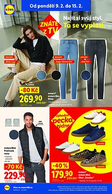 akční leták Lidl 9.2.2026-15.2.2026