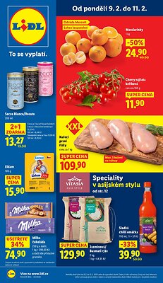 akční leták Lidl 9.2.2026-11.2.2026