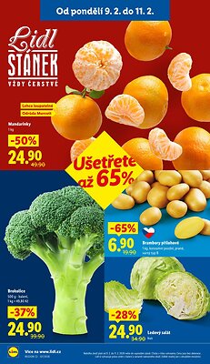 akční leták Lidl 9.2.2026-11.2.2026