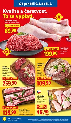 akční leták Lidl 9.2.2026-11.2.2026