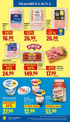 akční leták Lidl 9.2.2026-11.2.2026