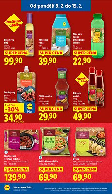 akční leták Lidl 9.2.2026-11.2.2026