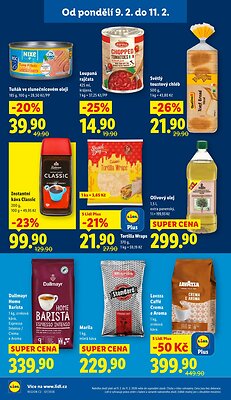 akční leták Lidl 9.2.2026-11.2.2026