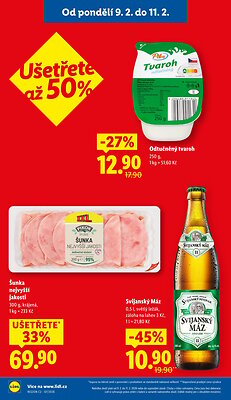akční leták Lidl 9.2.2026-11.2.2026
