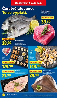 akční leták Lidl 12.2.2026-15.2.2026