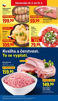 akční leták Lidl 12.2.2026-15.2.2026