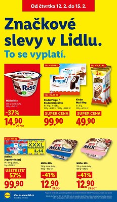 akční leták Lidl 12.2.2026-15.2.2026