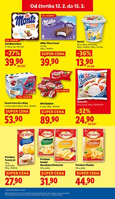 akční leták Lidl 12.2.2026-15.2.2026