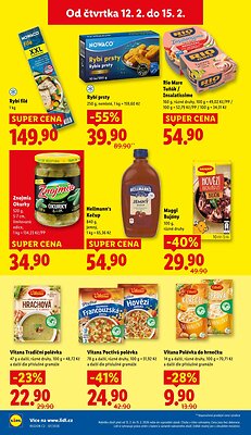 akční leták Lidl 12.2.2026-15.2.2026