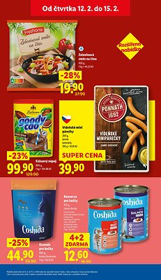 akční leták Lidl 12.2.2026-15.2.2026