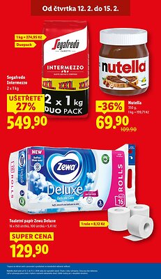 akční leták Lidl 12.2.2026-15.2.2026