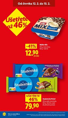 akční leták Lidl 12.2.2026-15.2.2026