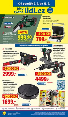 akční leták Lidl 9.2.2026-15.2.2026