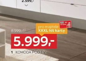 KOMODA POD TELEVIZI