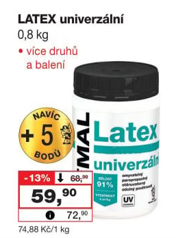 Latexový nátěr univerzální Remal